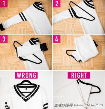 图解17个衣服的收纳方法