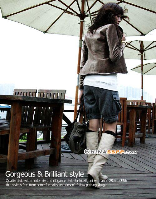 帅气夹克 冬日慵懒的时尚 