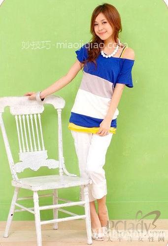 穿横条纹做抢眼派显瘦又靓丽 