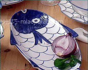 法式蓝色海洋餐具带来别样夏日 