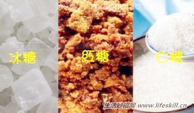 红糖、白糖、冰糖，有何不同？ 