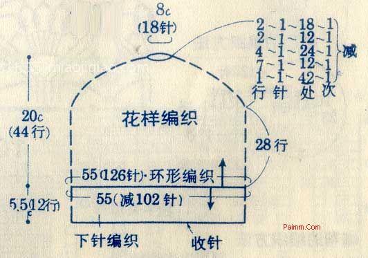漂亮帽子的织法