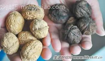 好看的核桃可能用药剂泡过,教你如何鉴定!