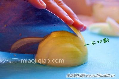 图解洋葱的各种切法