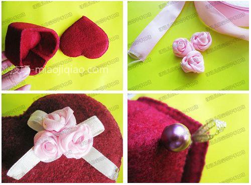 废品利用制作漂亮实用的心型首饰盒