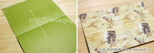 简单实用的折纸收纳盒教程