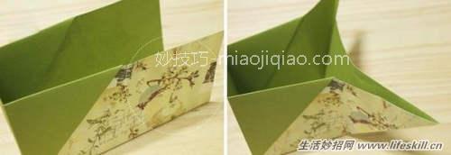 简单实用的折纸收纳盒教程