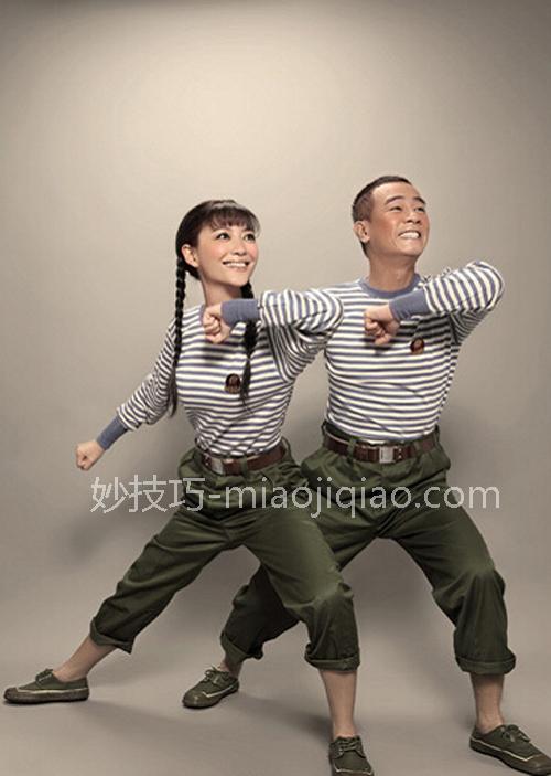 民国风婚纱照片欣赏 明星示范婚纱照