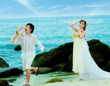 海边拍婚纱照注意事项 新郎新娘必知拍摄技巧